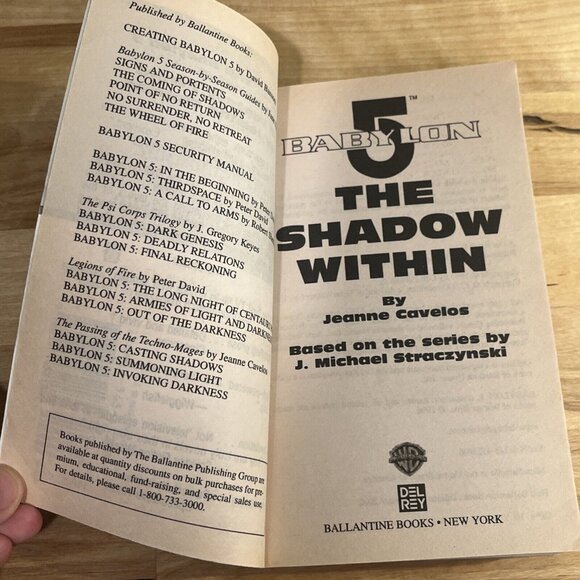 Shadow Within by Jeanne Cavelos (2002, Mass Market) Babylon 5 - Picture 7 of 8